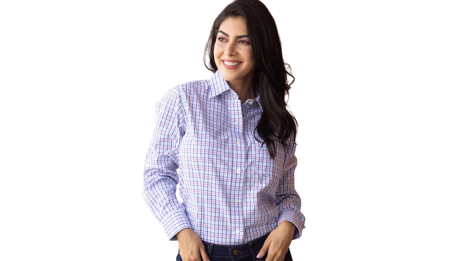 Blusa Ejecutiva Cuadros Tampico