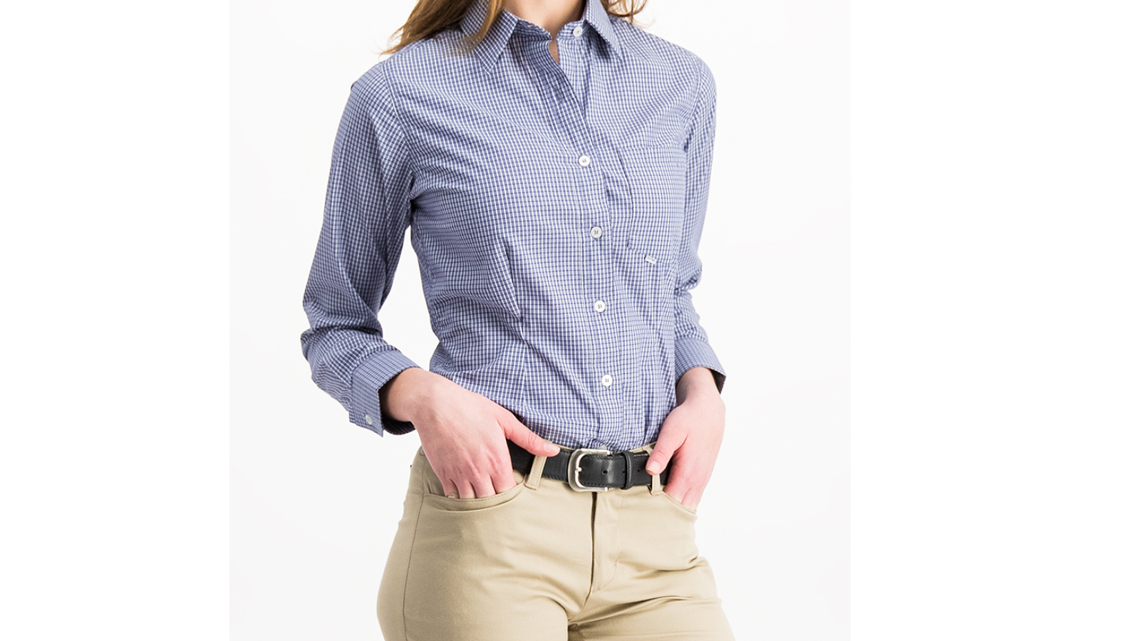 Blusa Gabardina Cuadros Manhattan